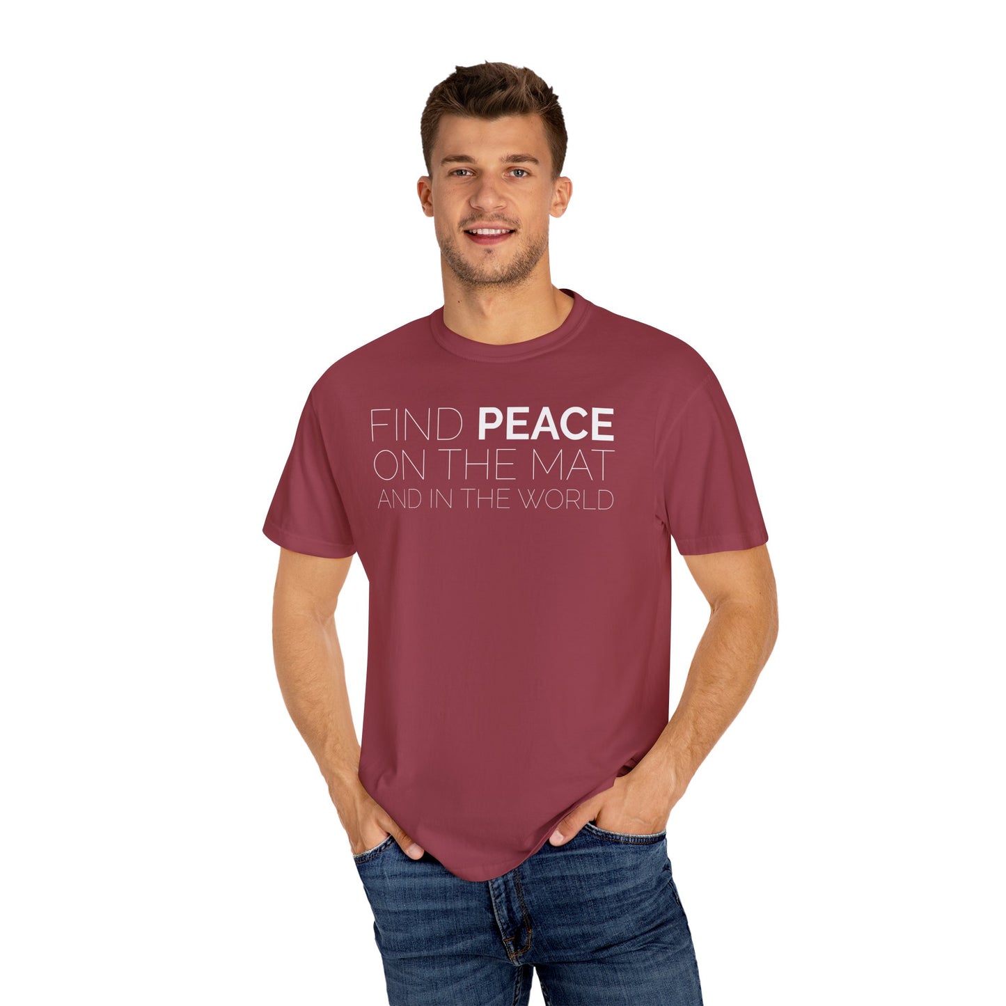 Oklahoma Yoga - Comfort Colors Unisex Tee with Backside Logo
