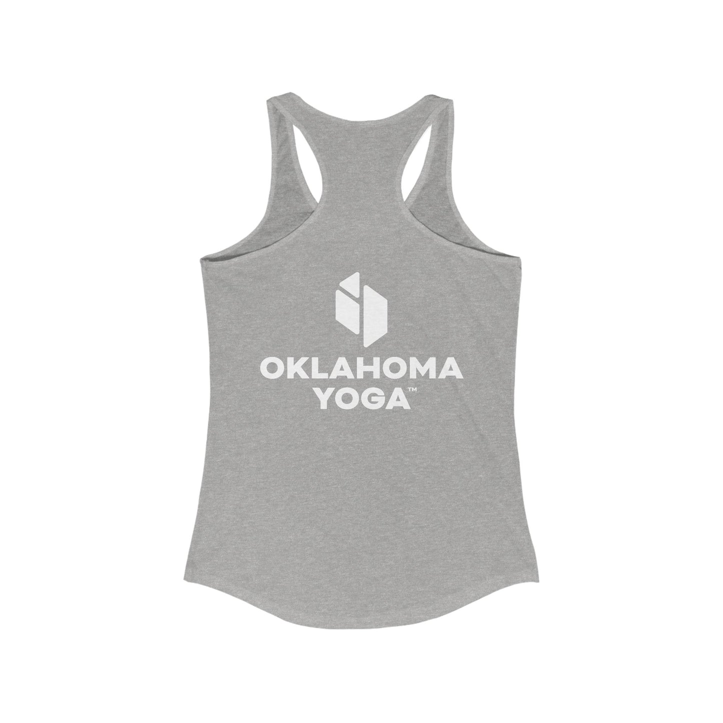 Oklahoma Yoga - Women's Fitted Racerback Tank