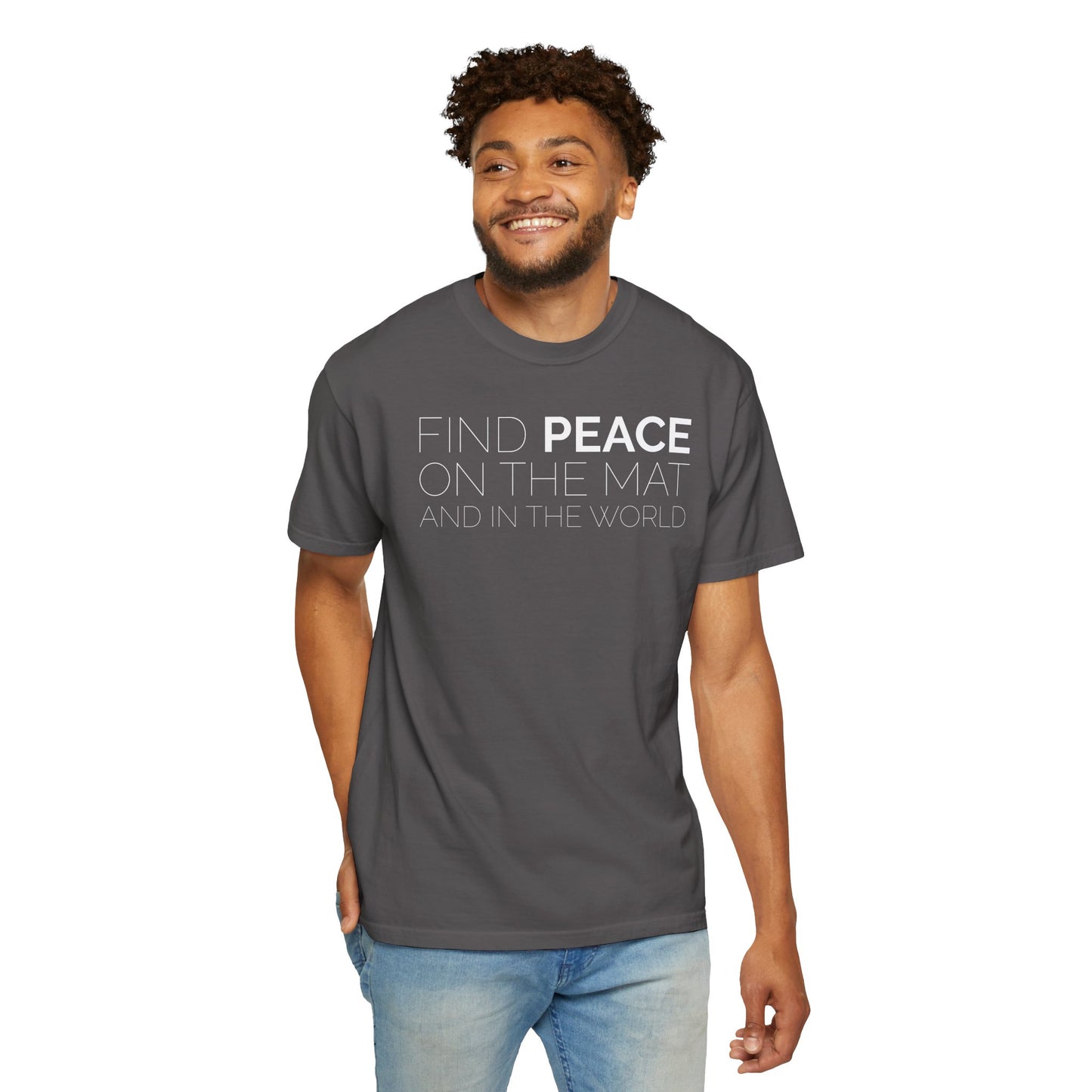 Oklahoma Yoga - Comfort Colors Unisex Tee with Backside Logo