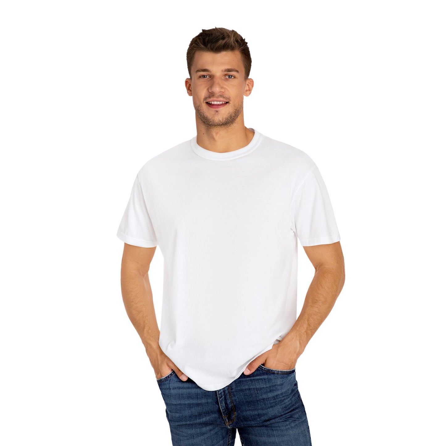 Oklahoma Yoga - Comfort Colors Unisex Tee with Backside Logo