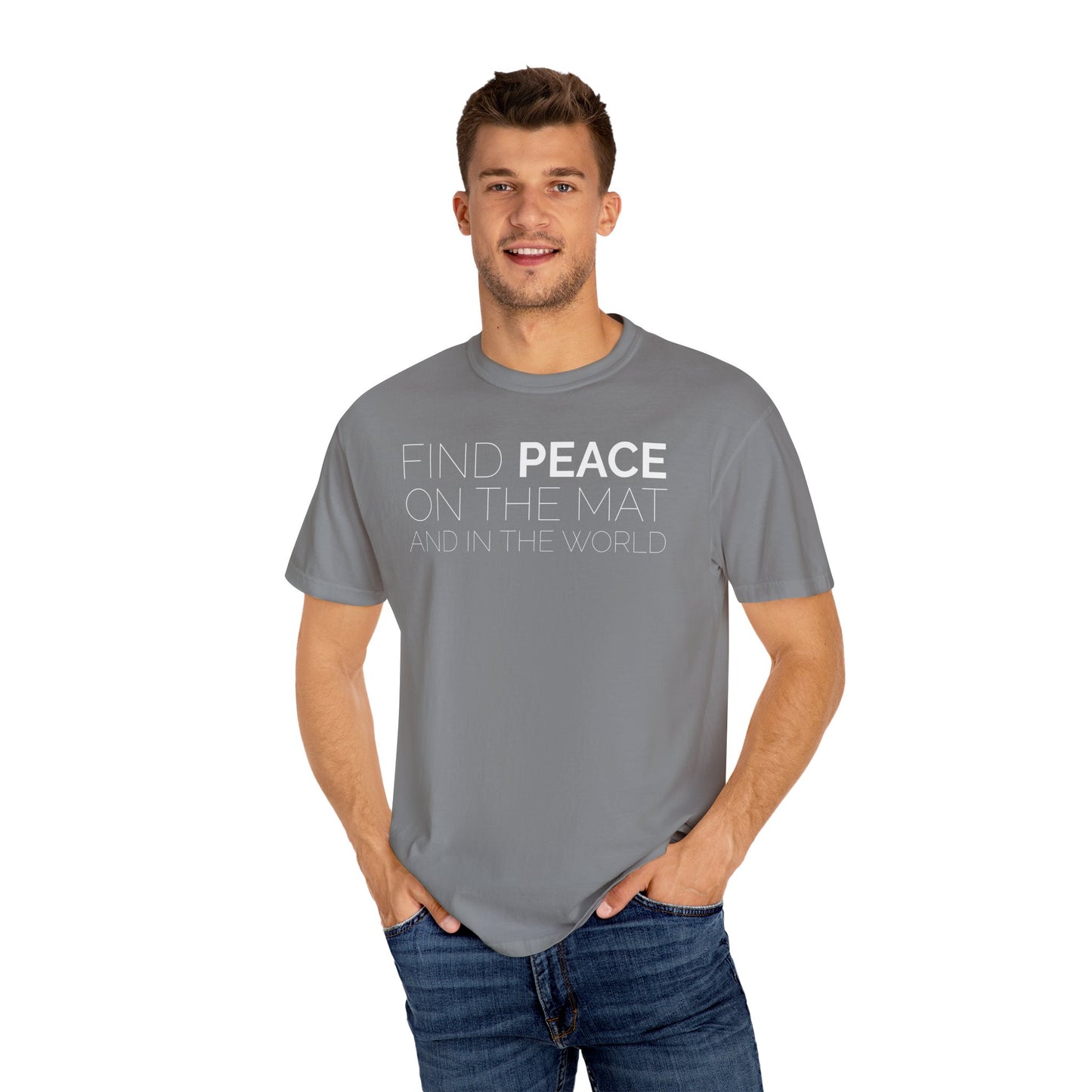 Oklahoma Yoga - Comfort Colors Unisex Tee with Backside Logo