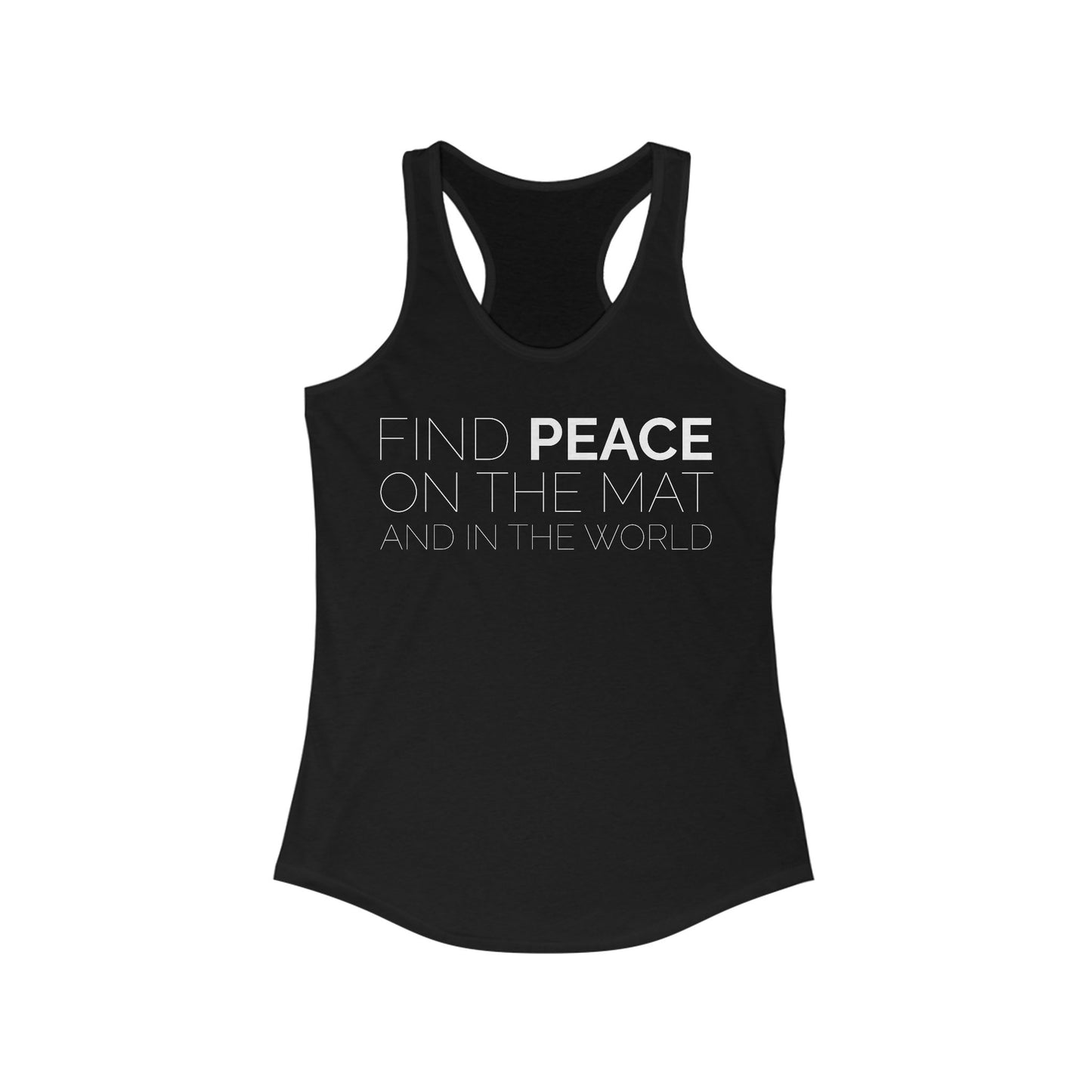 Oklahoma Yoga - Women's Fitted Racerback Tank
