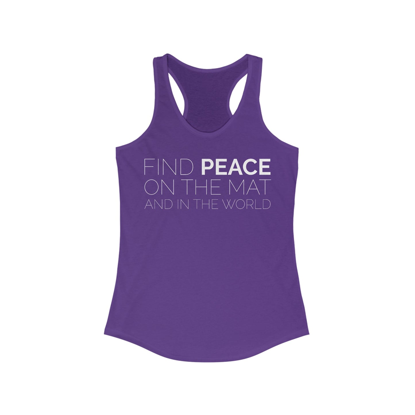Oklahoma Yoga - Women's Fitted Racerback Tank