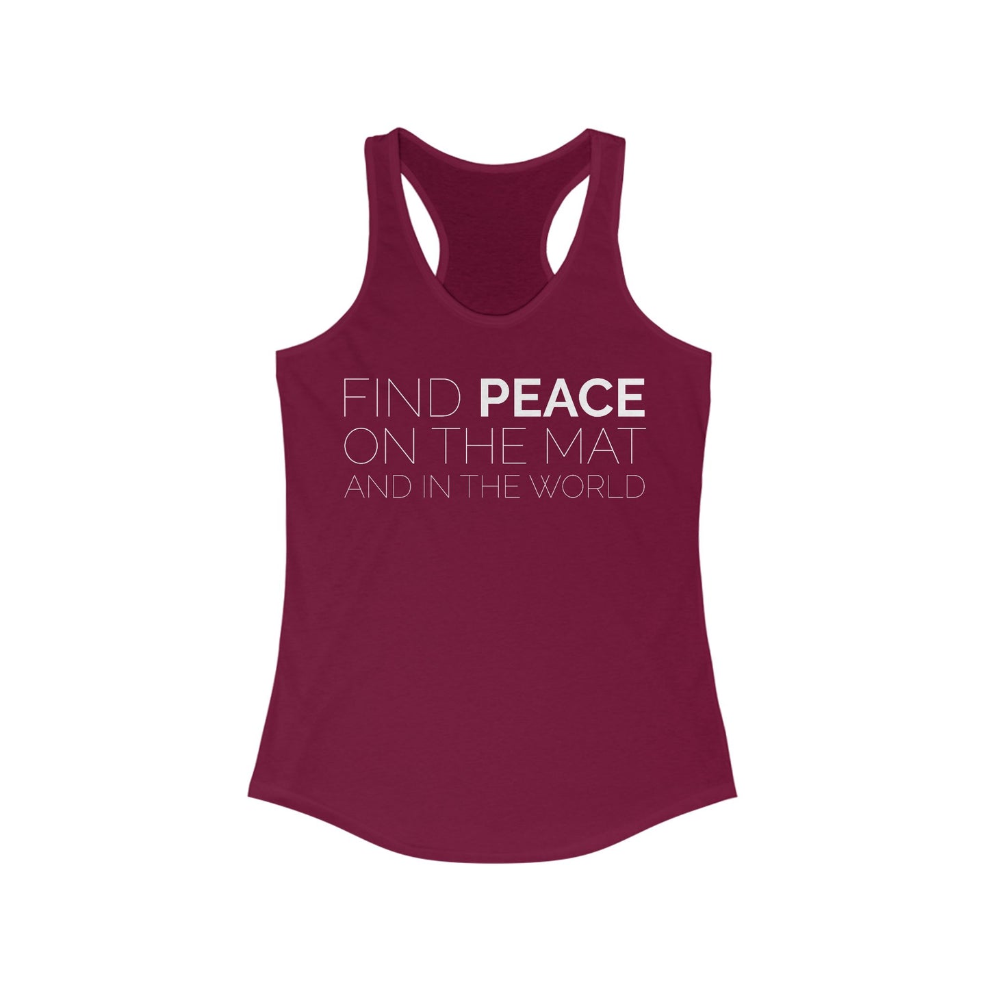 Oklahoma Yoga - Women's Fitted Racerback Tank