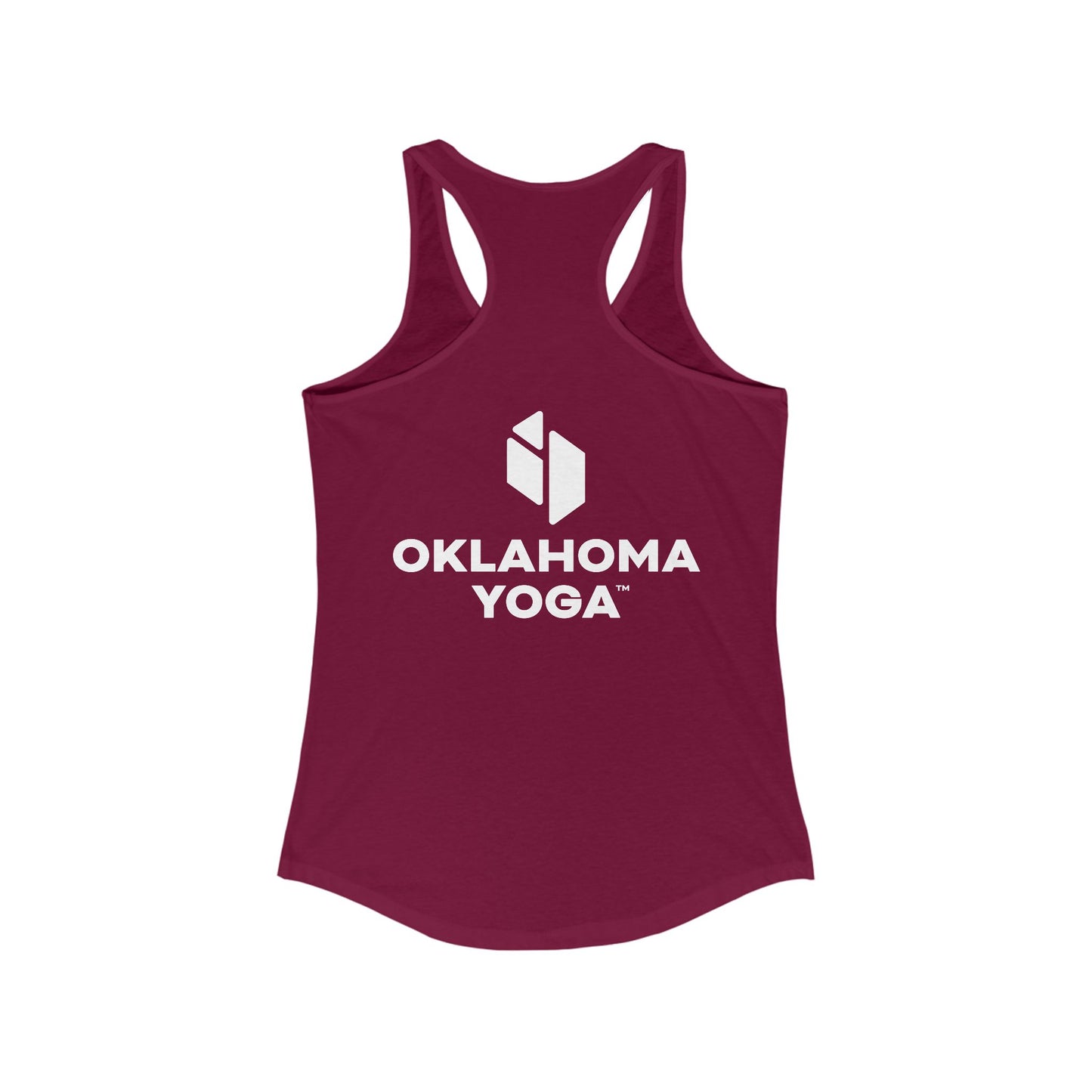 Oklahoma Yoga - Women's Fitted Racerback Tank