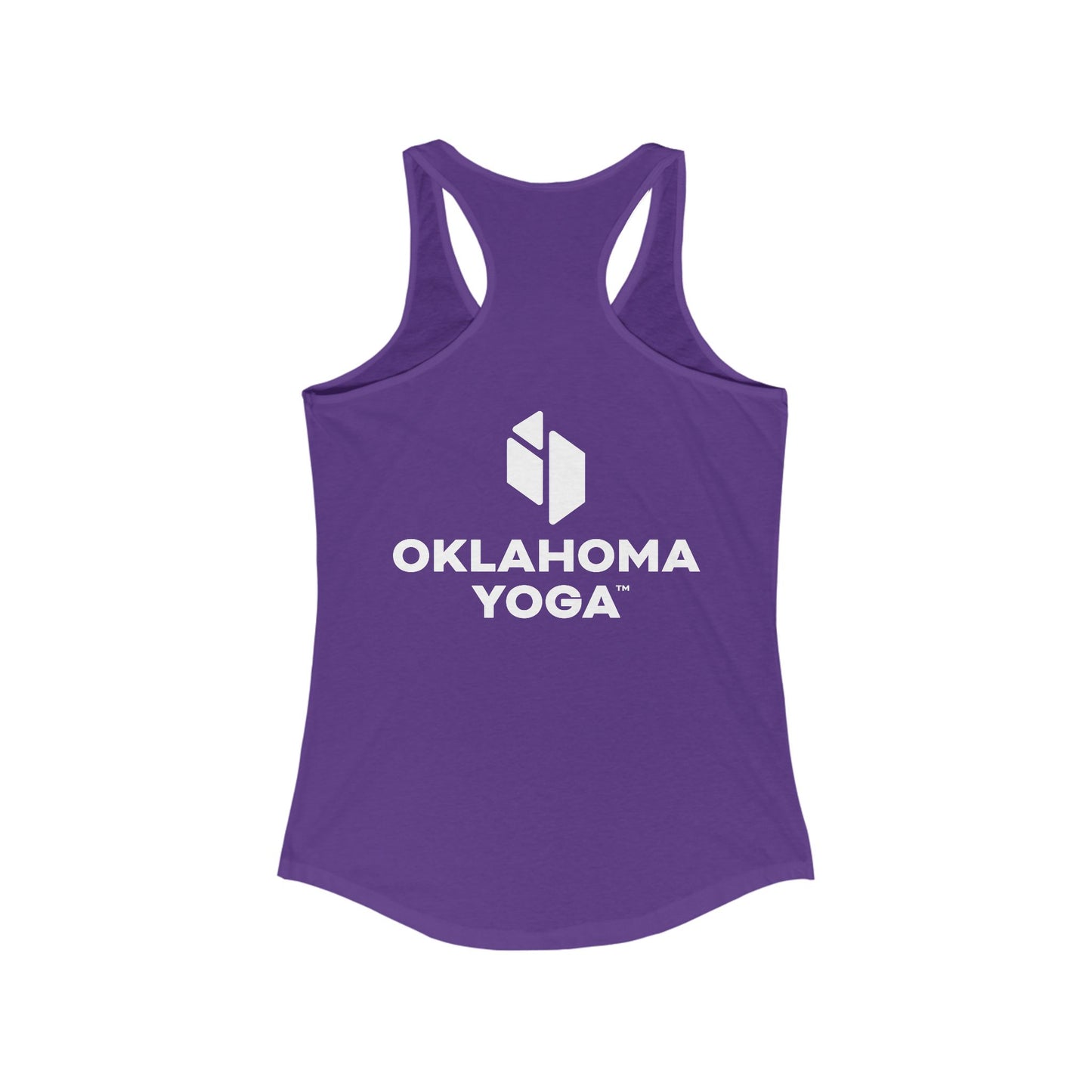 Oklahoma Yoga - Women's Fitted Racerback Tank