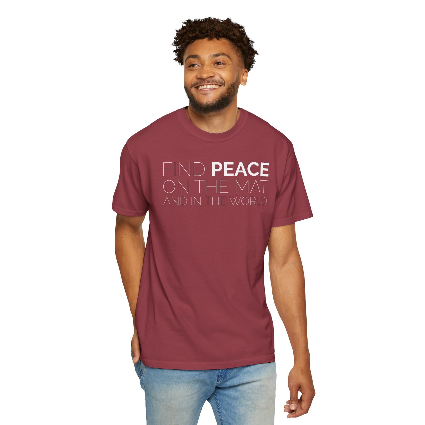 Oklahoma Yoga - Comfort Colors Unisex Tee with Backside Logo